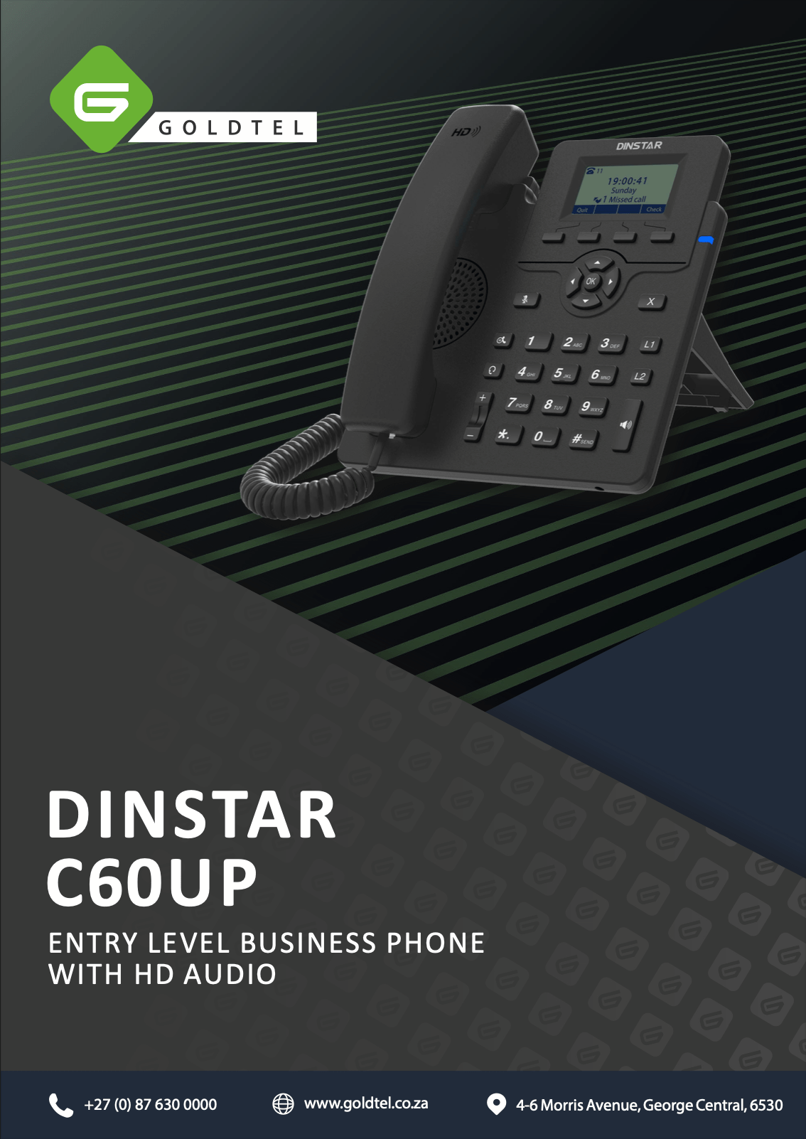 Dinstar C60UP IP Phone Datasheet V2