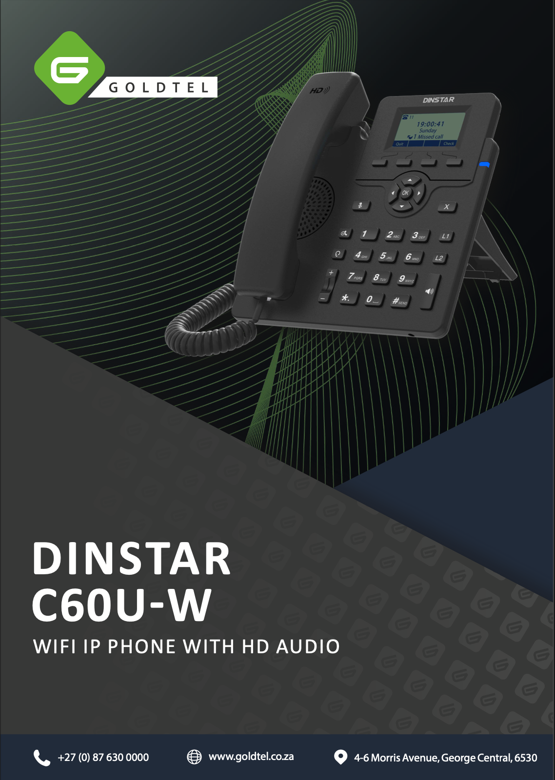 Dinstar C60UP-W IP Phone Datasheet V2