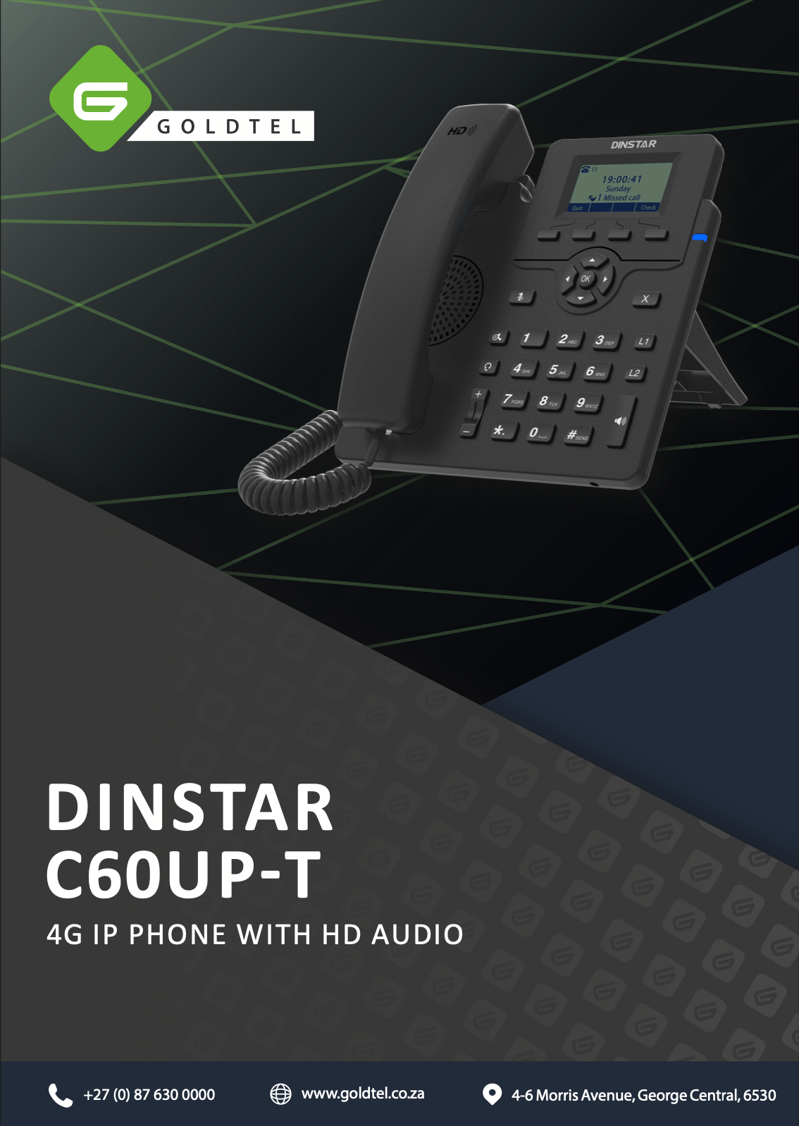 Dinstar C60UP-T IP Phone Datasheet V3