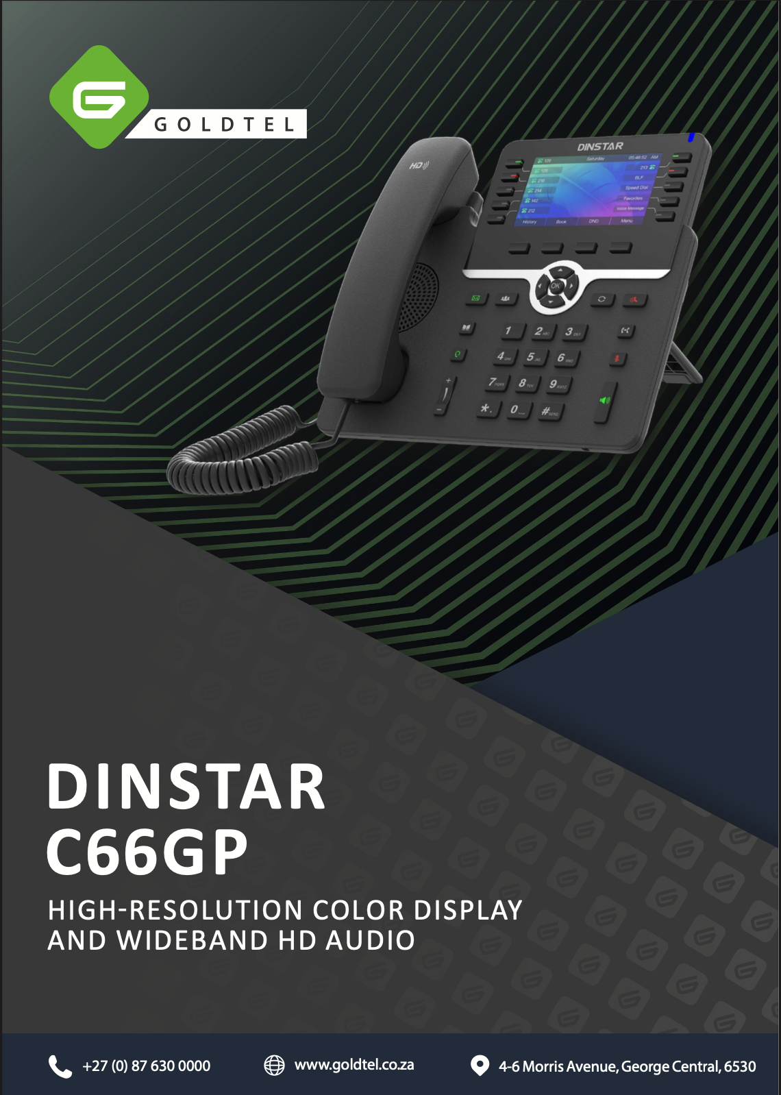 Dinstar C66GP IP Phone Datasheet V2